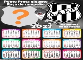 Calendário 2023 Ponte Preta Editar Moldura Grátis