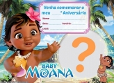 Convite Moana Baby