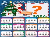 Calendário 2026 Papai Noel Melhores Presentes da Vida Emoldurar Foto Online