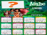 Calendário 2026 Ainbo A Guerreira da Amazônia Colagem de Fotos
