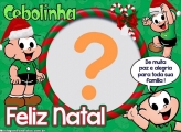 Feliz Natal Cebolinha Editar Moldura Grátis