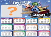 Calendário 2021 Divertidamente Foto Montagem