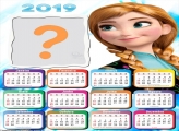 Calendário 2019 Anna Frozen