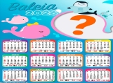 Calendário 2026 Baleia Tema Emoldurar Foto Online