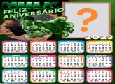 Calendário 2023 Feliz Aniversário Hulk Montar Grátis Online