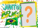 Montagem Copa do Mundo Estamos Juntos Brasil Online