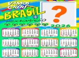 Calendário 2026 Torcida Brasil Hexacampeão Emoldurar Foto Online