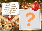 Montagem Grátis Feliz Natal Queridos Clientes