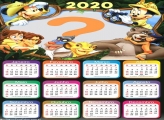 Colagem de Foto Calendário 2020 Mickey Safari