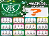 Calendário 2025 América Futebol Clube Colagem Online Grátis
