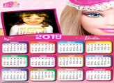 Calendário 2018 da Barbie