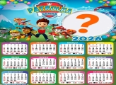 Calendário 2026 Aniversário Patrulha Canina Colar Foto Online