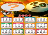 Calendário 2024 Kung Fu Panda com Foto Montagem