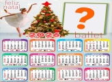 Foto Calendário 2026 Feliz Natal Ballet Grátis
