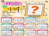 Calendário 2026 Mãe de Pet Colagem Online