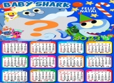 Calendário 2023 Feliz Natal Baby Shark Montar Grátis Foto