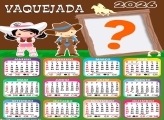 Calendário 2026 Vaquejada Foto Moldura