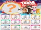 Calendário 2024 Talking Tom and Friends para Fotos