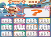 Calendário 2026 Chico Bon Bon Juntar Foto Online