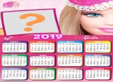 Calendário 2019 Barbie Rosto de Boneca