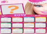 Calendário 2019 Barbie Rosto de Boneca