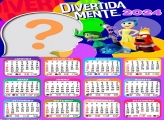 Calendário 2024 Divertidamente Colagem de Foto Infantil