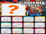 Calendário 2026 Lego Homem-Aranha Montar Foto Grátis