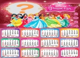 Calendário 2024 Princesas da Disney Montagem de Foto Gratuita