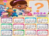 Calendário 2024 Doutora Brinquedos Colocar Foto em Moldura