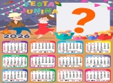Calendário 2026 Festa Juninha Lembrança Foto Moldura
