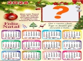 Calendário 2026 Que este Natal seja de muita prosperidade Fazer Colagem Grátis