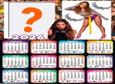 Calendário 2026 Anitta Fazer Colagem Grátis