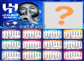 Calendário 2024 Neymar Al Hilal Colagem de Foto