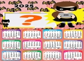 Calendário 2025 BatGirl Cute Foto Montagem Online
