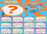 Calendário 2025 Blippi Foto Montagem Grátis