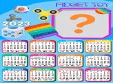 Calendário 2023 Fidget Toy para Fazer Colagem