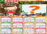 Foto Calendário 2026 Feliz Natal Amor de Irmã Grátis