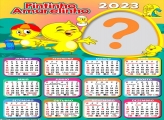 Calendário 2023 Pintinho Amarelinho Galinha Pintadinha Montagem Online