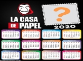 Calendário 2020 La Casa de Papel