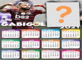 Fazer Montagem Calendário 2021 Gabigol do Flamengo