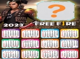 Calendário 2023 Free Fire Battlegrounds Virtual Grátis