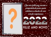 Moldura com Frase de Feliz Ano Novo 2022