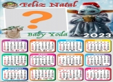 Calendário 2023 Feliz Natal Baby Yoda Monta Foto