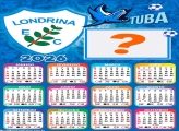 Calendário 2026 Londrina Time de Futebol Montagem de Foto
