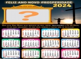 Calendário 2024 Feliz Ano Novo Prosperidade Emoldurar Grátis