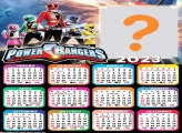 Calendário 2023 Power Rangers Colar Foto Online