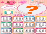 Calendário 2026 Jardim Provençal Juntar Foto Online