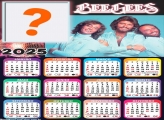 Calendário 2025 BeeGees Foto Montagem Grátis