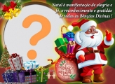 Alegria e Fé Feliz Natal Noel Colagem de Foto