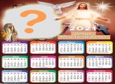 Calendário 2021 Jesus Misericordioso Foto Moldura